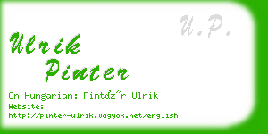 ulrik pinter business card